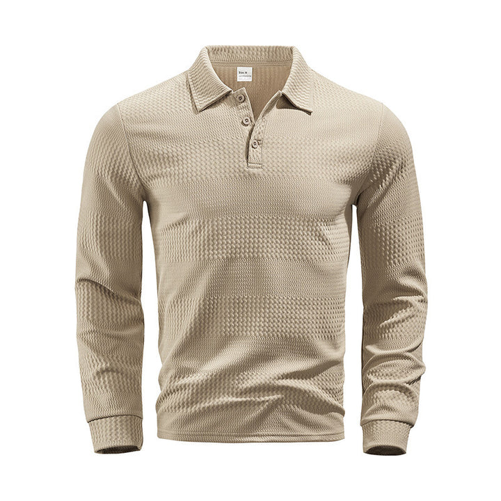 Herren Langarm-Poloshirt Drune