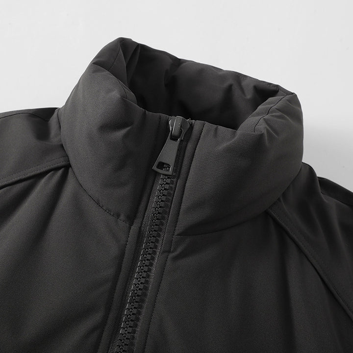 Herren Leichte Harrington-Jacke mit Stehkragen, elastischem Saum und Zwei-Wege-Reißverschluss Drune