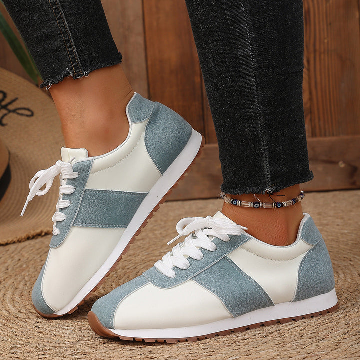 Damen Sportliche Freizeit Sneakers mit strapazierfähigem Obermaterial und rutschfester Sohle Drune