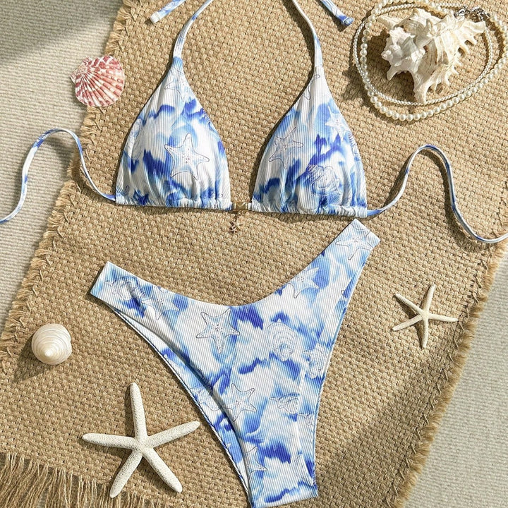 Damen Triangel-Bikini mit maritimem Motiv Drune