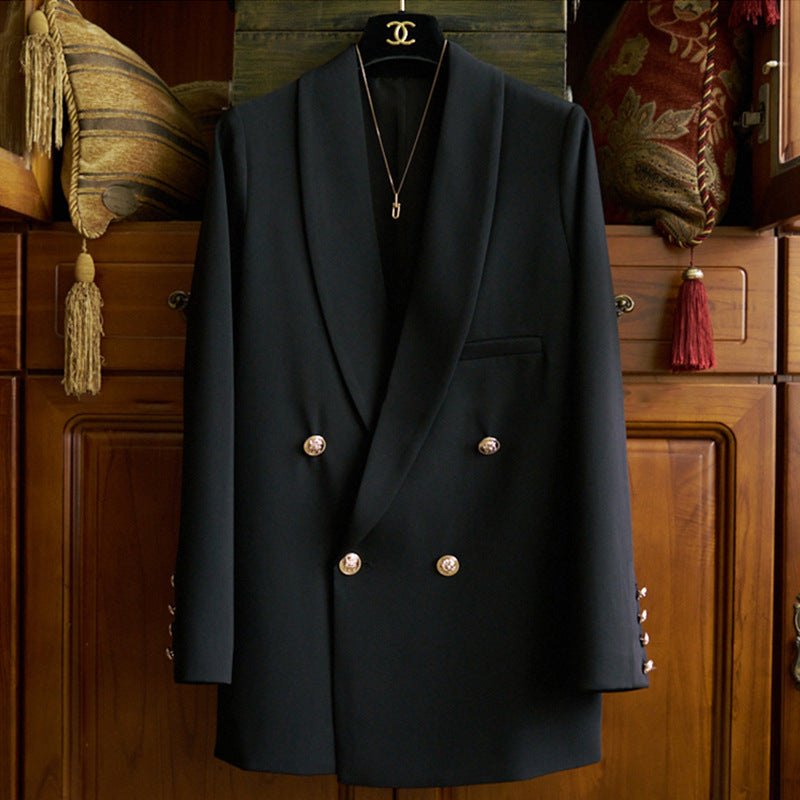 Damen Eleganter Doppeltbreasted Blazer Drune 1789268861