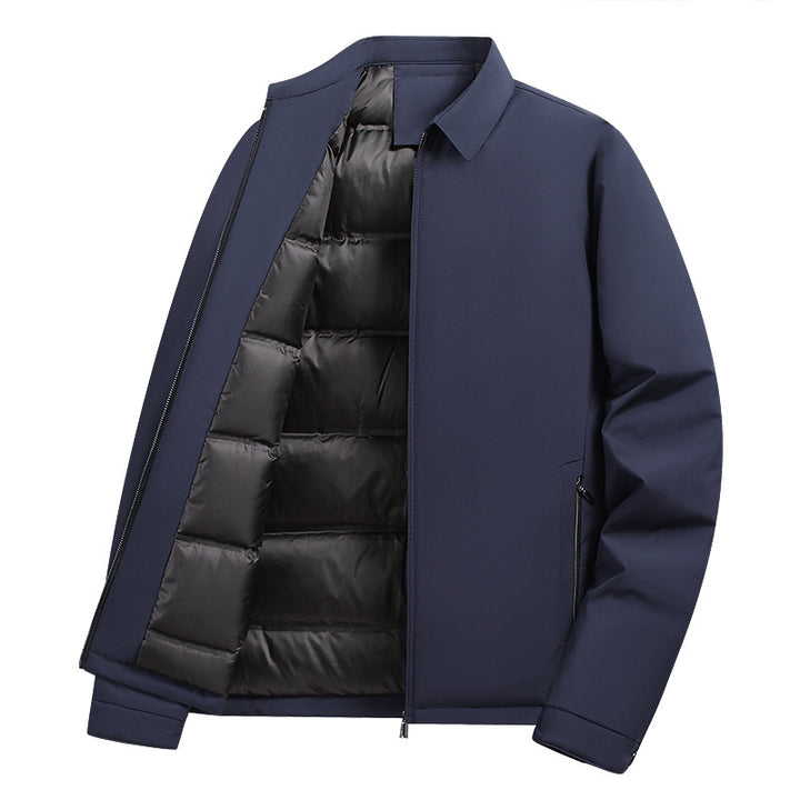 Herren Modische Übergangsjacke mit hochgeschlossenem Kragen Drune