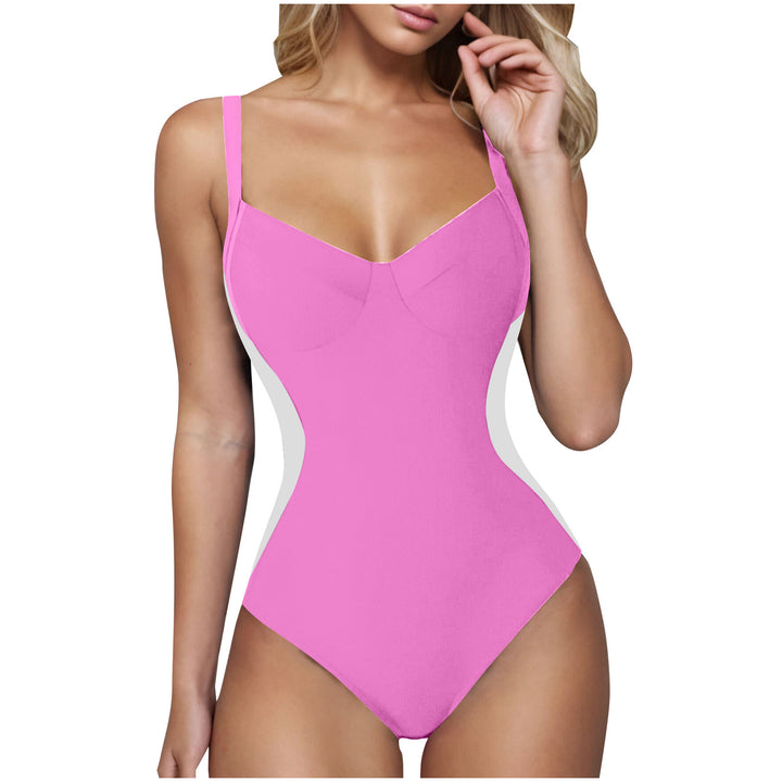 Damen eleganter Badeanzug mit wohltuendem V-Ausschnitt Drune