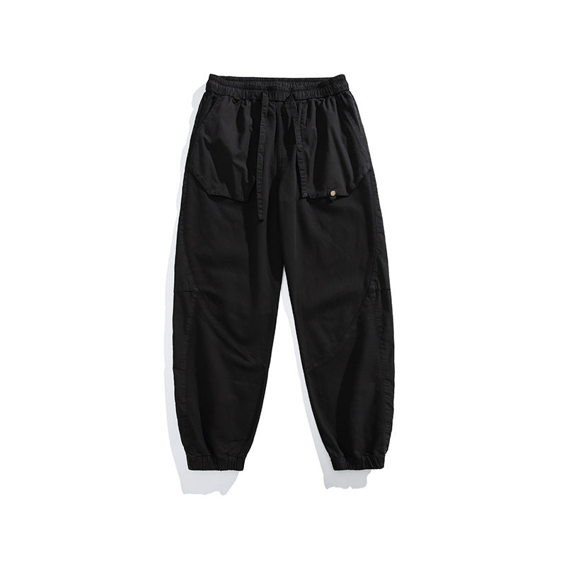 Herren Utility-Joggerhose mit übergroßen Klappentaschen, Tunnelzugbund und elastischen Bündchen Drune