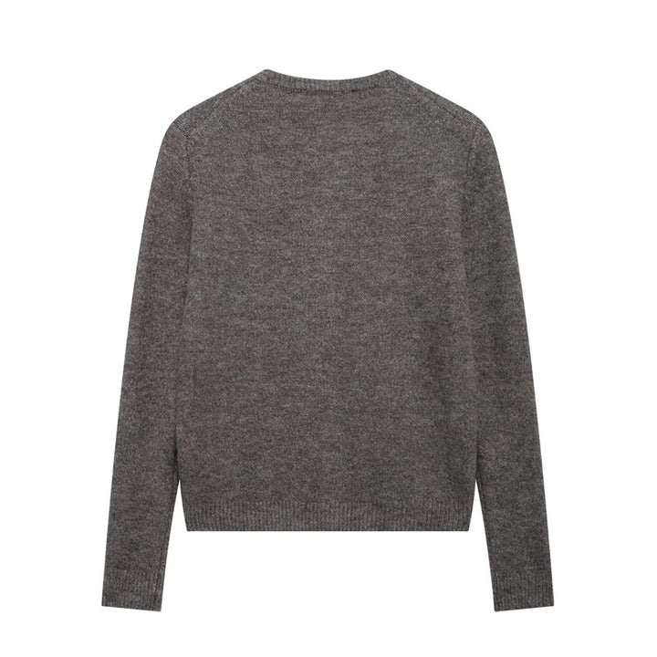 Damen nan Feinstrick-Cardigan mit Rundhalsausschnitt, durchgehender Knopfleiste und schmaler Silhouette Drune