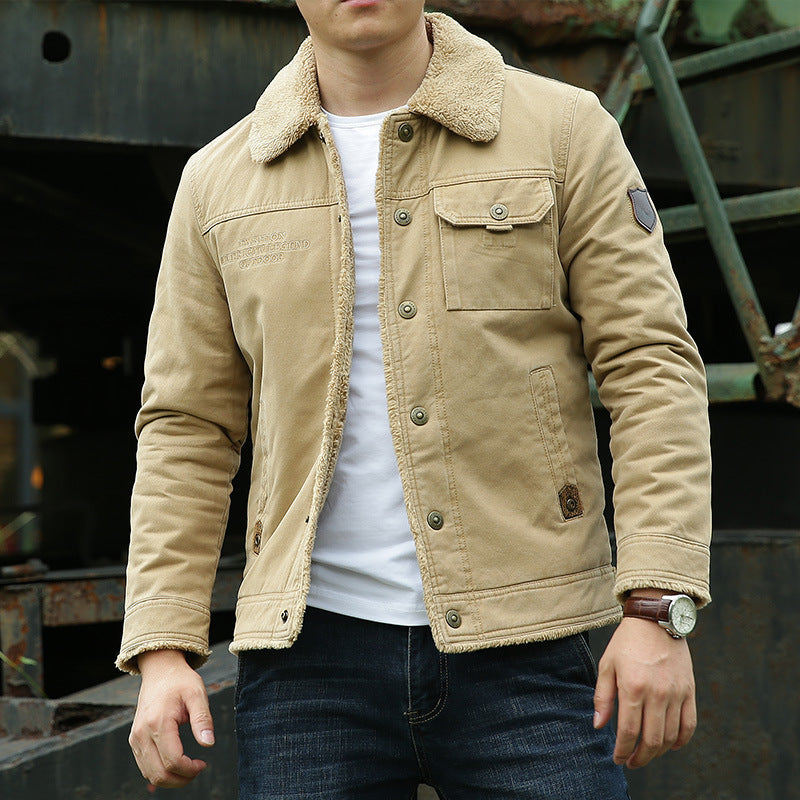 Herren Bequeme und warme Fleecejacke Drune