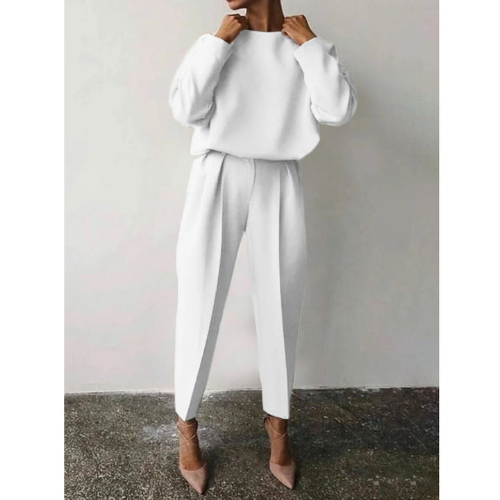 Damen Modischer Jumpsuit mit weitem Schnitt und eleganten Puffärmeln Drune