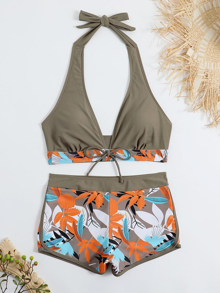 Damen Sportliches Bikini-Set mit verdecktem Bauch Drune