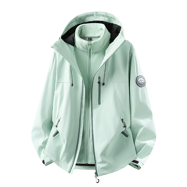 Herren Wasserdichte Softshell-Jacke mit Kapuze und atmungsaktiver Membran Drune