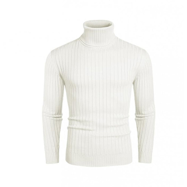 Herren nan gerippter Rollkragenpullover aus Feinstrick mit taillierter Silhouette Drune