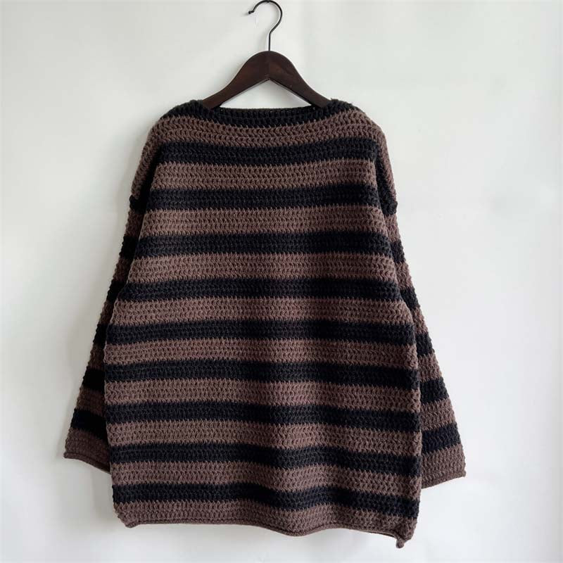Drune | Gestreifter Strickpullover Mit Sanften Farben
