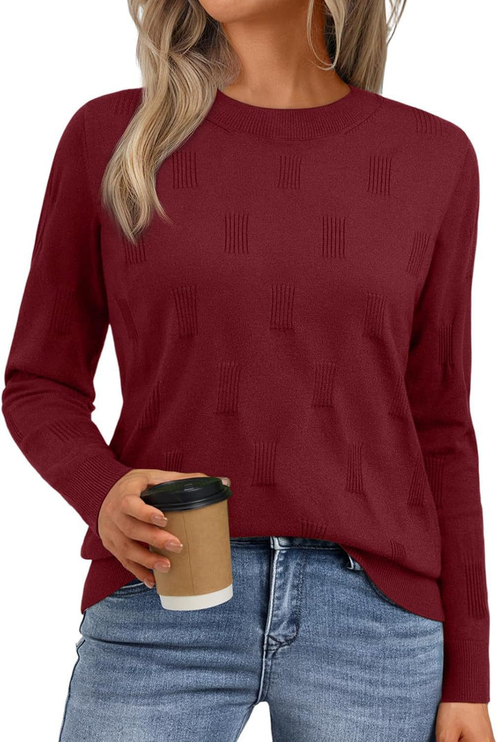 Damen Modischer Strickpullover mit Strukturmuster Drune
