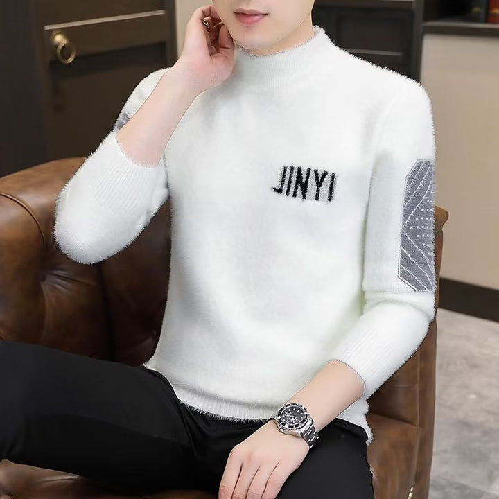 Herren eleganter Strickpullover mit modernen Details Drune