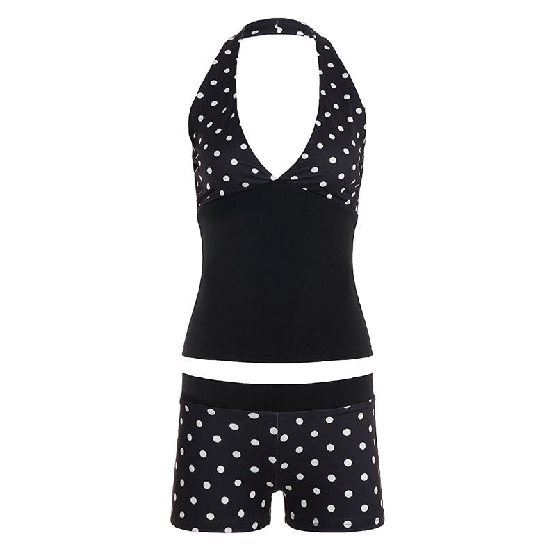 Damen Tankini-Set mit modernem Punkte-Muster und komfortablem Schnitt Drune