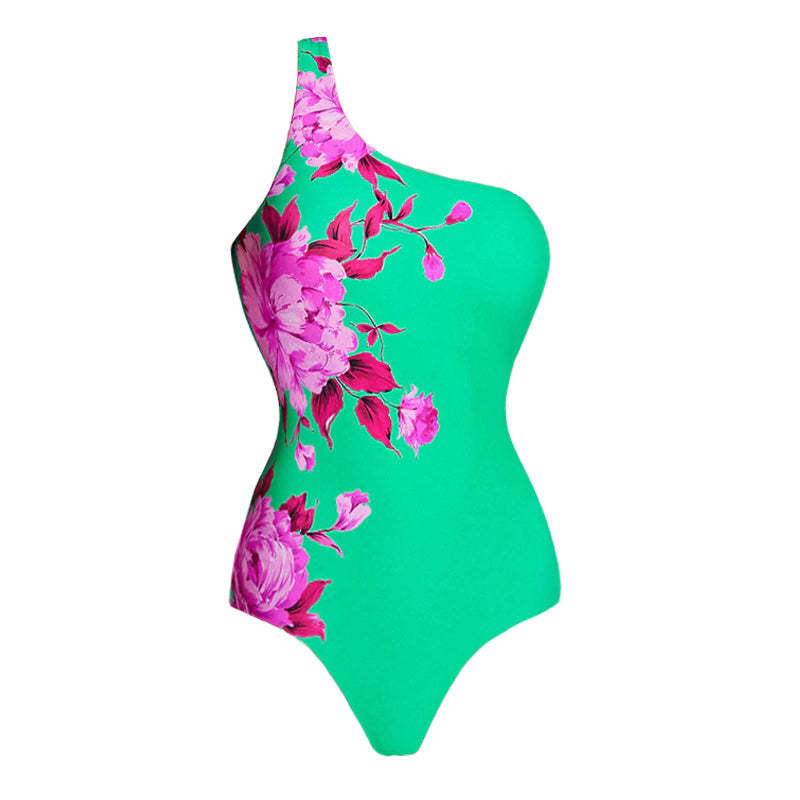 Damen Zweiteiler Badeanzug mit floralem Design Drune