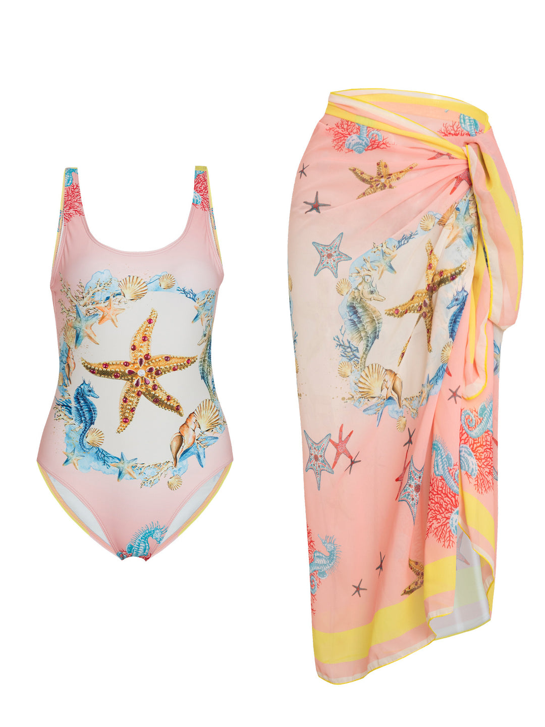 Damen Badeanzug mit passendem Strandtuch Drune