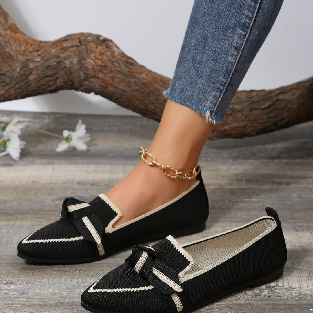 Damen Spangenballerinas mit Knötchen-Details und atmungsaktivem Obermaterial Drune