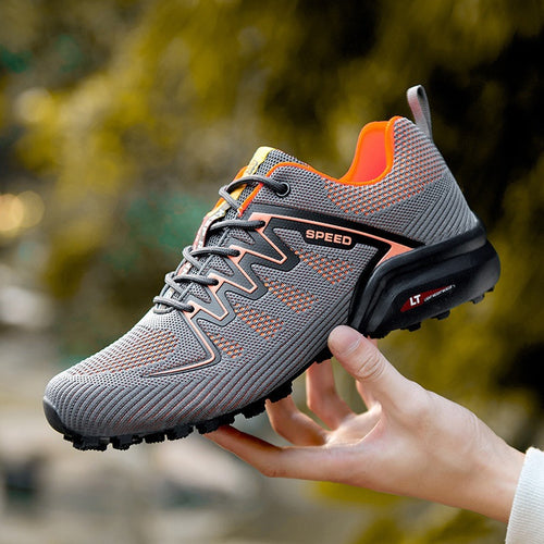 Herren nan Offroad-Laufschuh mit atmungsaktivem Strickoberteil, griffiger Multiterrain-Laufsohle und stabiler Fersenführung Drune