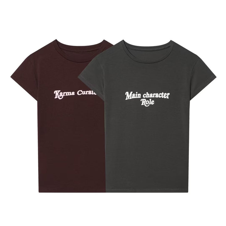 Damen T-Shirt mit inspirierendem Schriftzug Drune