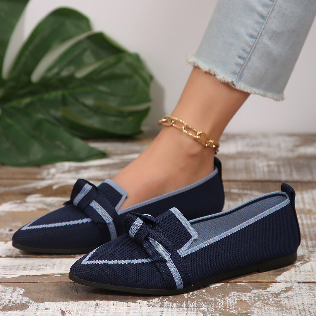 Damen elegante Slipper mit modischen Knoten-Details Drune