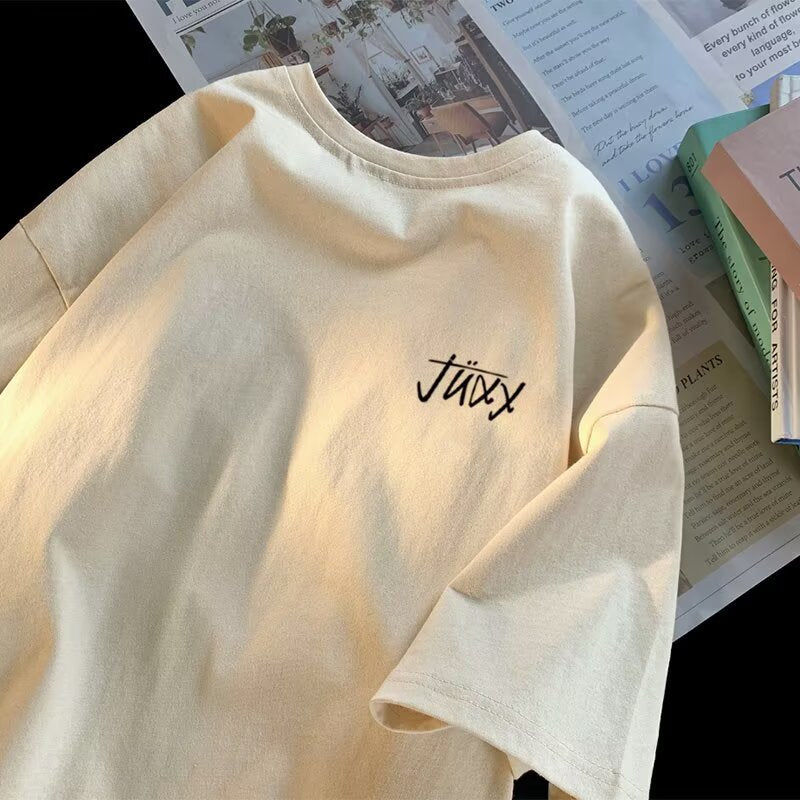 Unisex Lässiges Oversized T-Shirt mit kreativem Aufdruck Drune