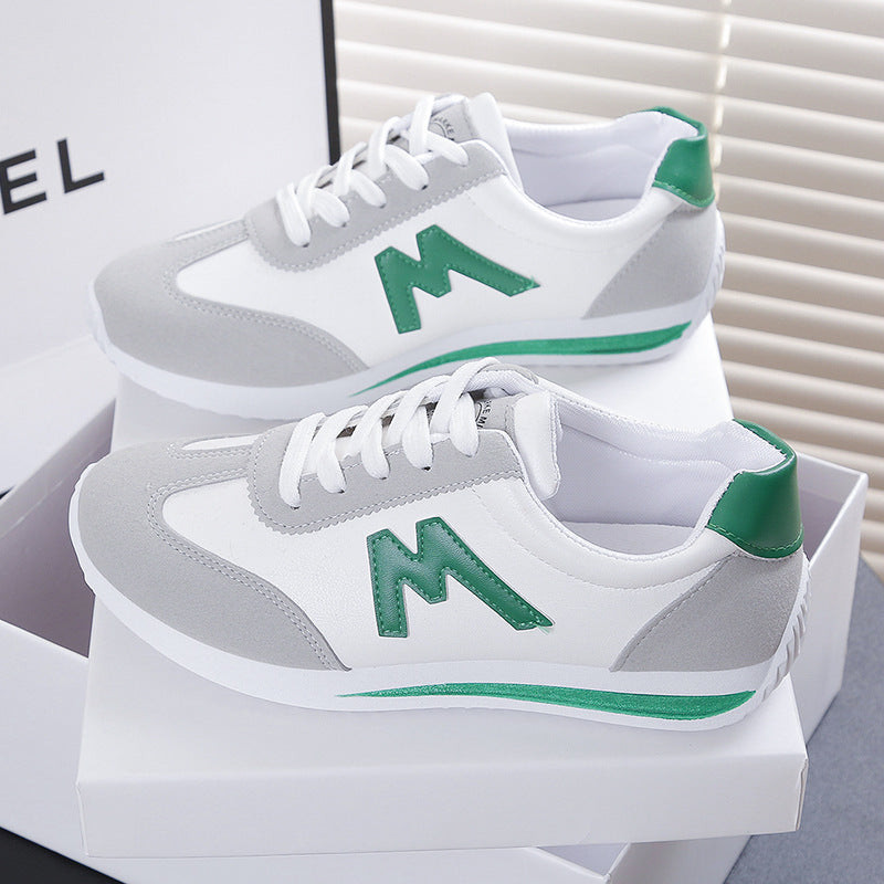 Damen Leichte Retro-Running Sneaker mit gepolsterter Komfortsohle und seitlichem Logo Drune