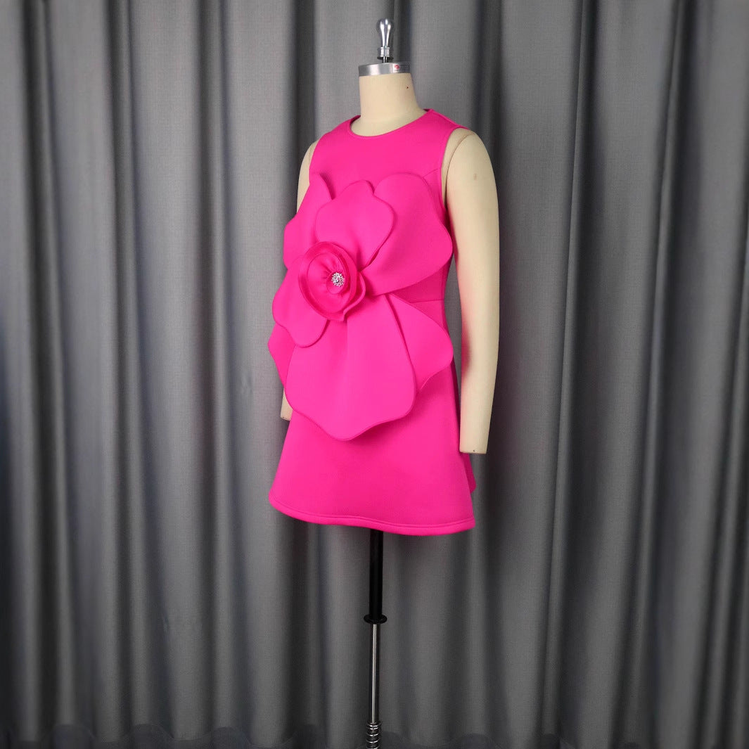 Damen Modisches Blumenkleid Drune