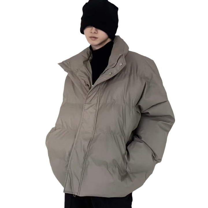 Unisex gefütterte Oversized-Jacke mit hohem Kragen Drune