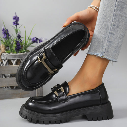 Damen Chunky Loafers mit robustem Profil und eleganten Metallakzenten Drune