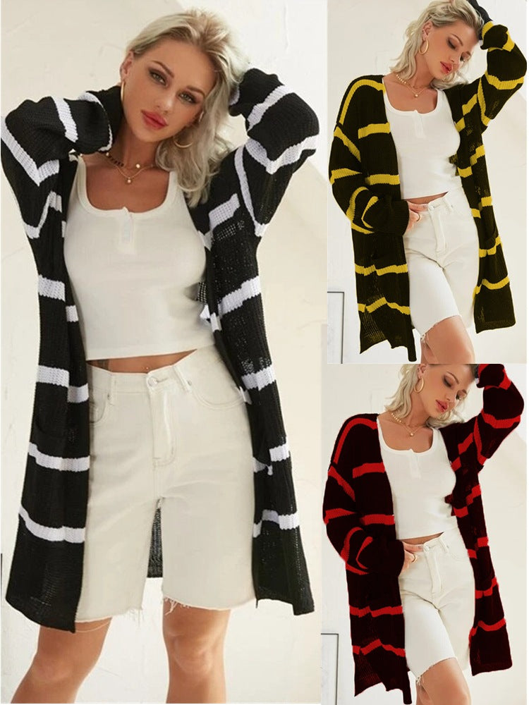 Damen lässiger Strickcardigan Drune