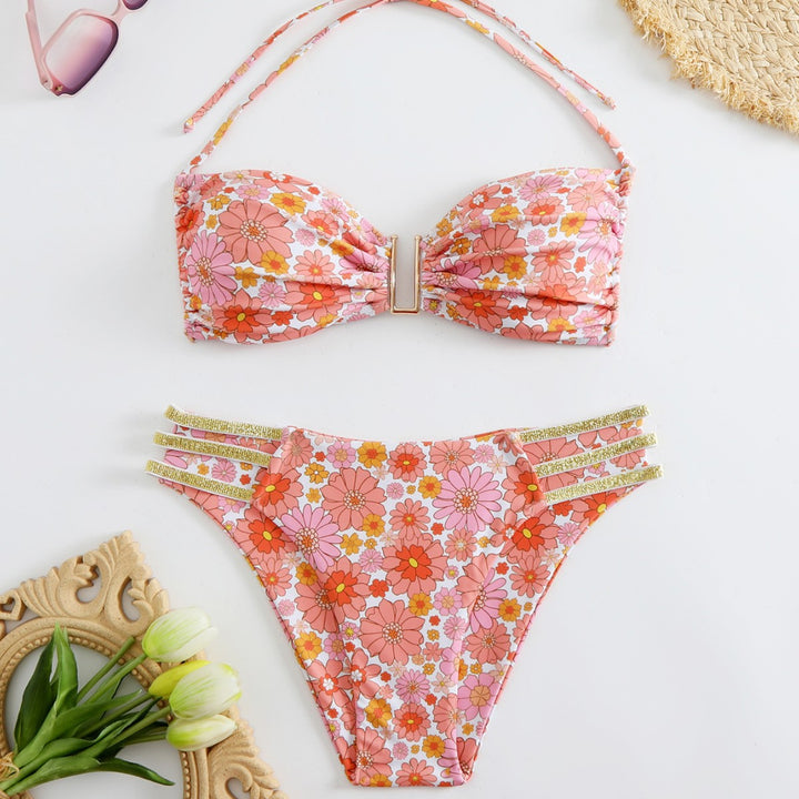 Damen Bandeau-Bikini mit verstellbaren Trägern und elegantem Schnitt Drune