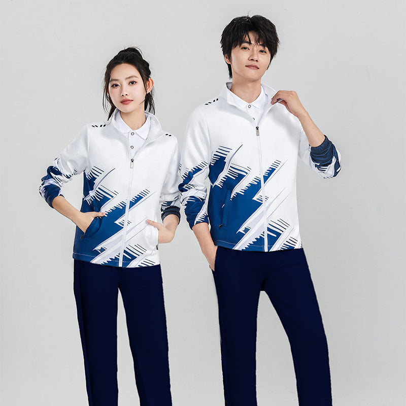 Unisex Sportliches Trainings-Set aus Funktionsjacke und lässiger Jogginghose Drune