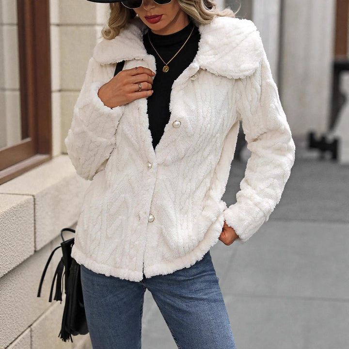 Damen kuschelige Cardigan-Jacke Drune