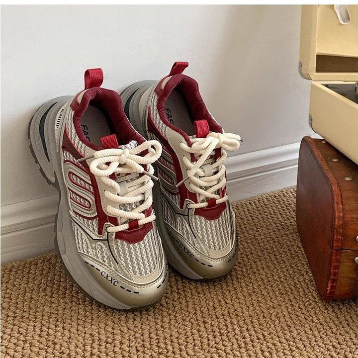 Damen Sportliche Trend-Sneaker mit modischen Akzenten und rutschfester Sohle Drune