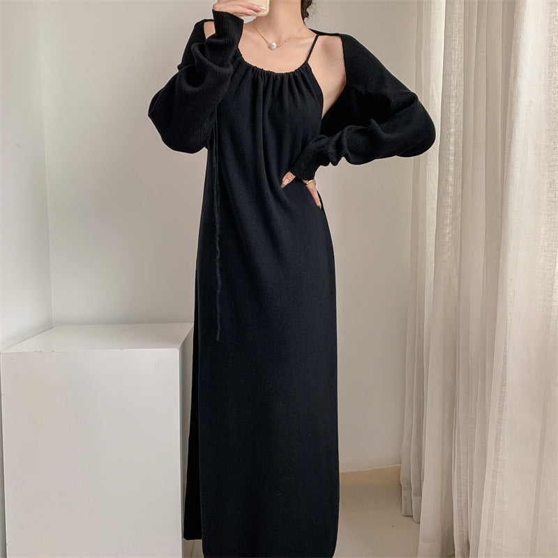 Damen Maxikleid mit verstellbaren Trägern und elegantem Schnitt Drune