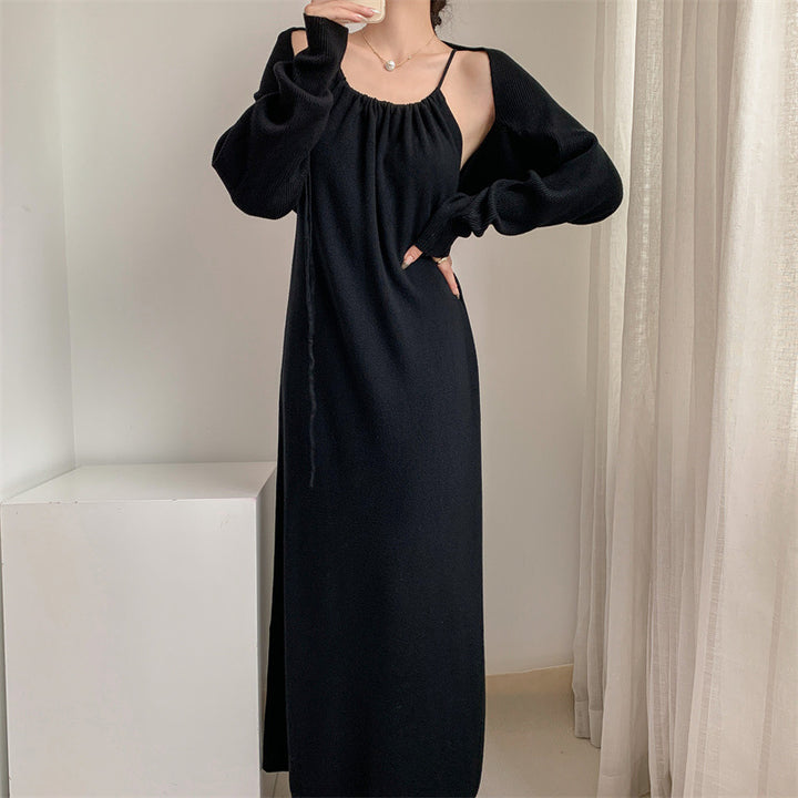 Damen Maxikleid mit verstellbaren Trägern und elegantem Schnitt Drune