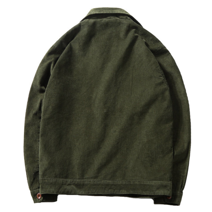 Herren Baumwoll-Cordjacke im Worker-Blouson mit leichtem Innenfutter Drune