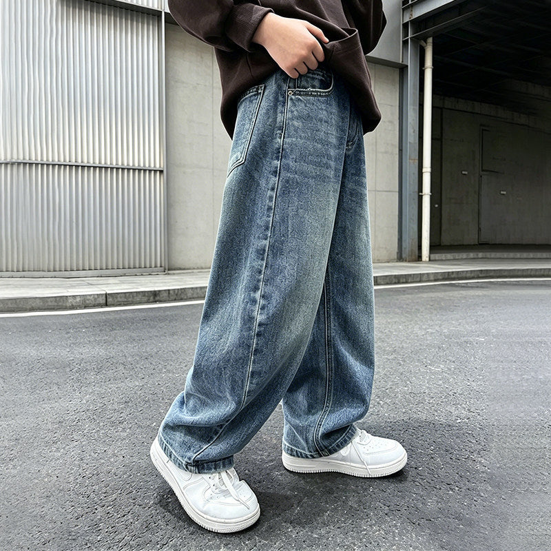 Herren weite Denim-Jeans mit lässiger Passform Drune