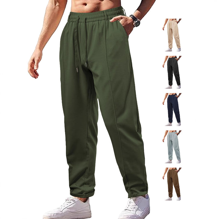 Damen Leichte Relaxhose mit elastischem Bund, geradem Schnitt & aufgesetzter Gesäßtasche Drune