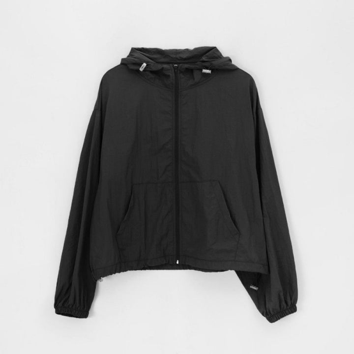 Damen leichte Outdoor-Windjacke mit verstellbarem Kordelzug Drune