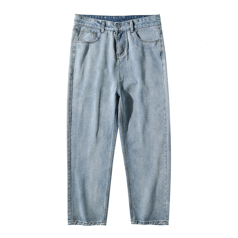 Damen Hochgeschnittene Relaxed-Fit Denim‑Hose mit leicht taillierter Schnittführung und geradem Knöchelabschluss Drune
