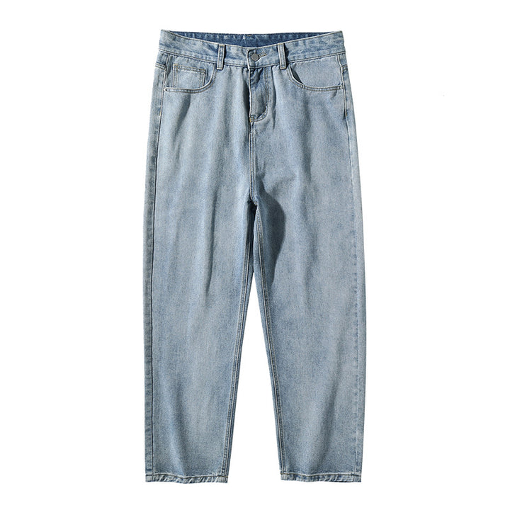Damen Hochgeschnittene Relaxed-Fit Denim‑Hose mit leicht taillierter Schnittführung und geradem Knöchelabschluss Drune