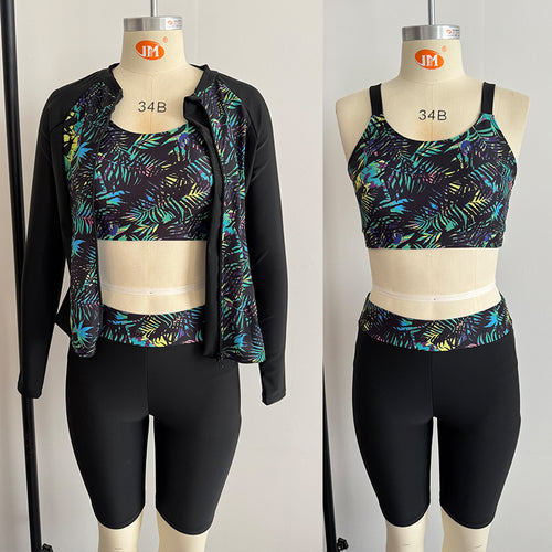Damen Sportlicher Oberteil und Shorts Set Drune