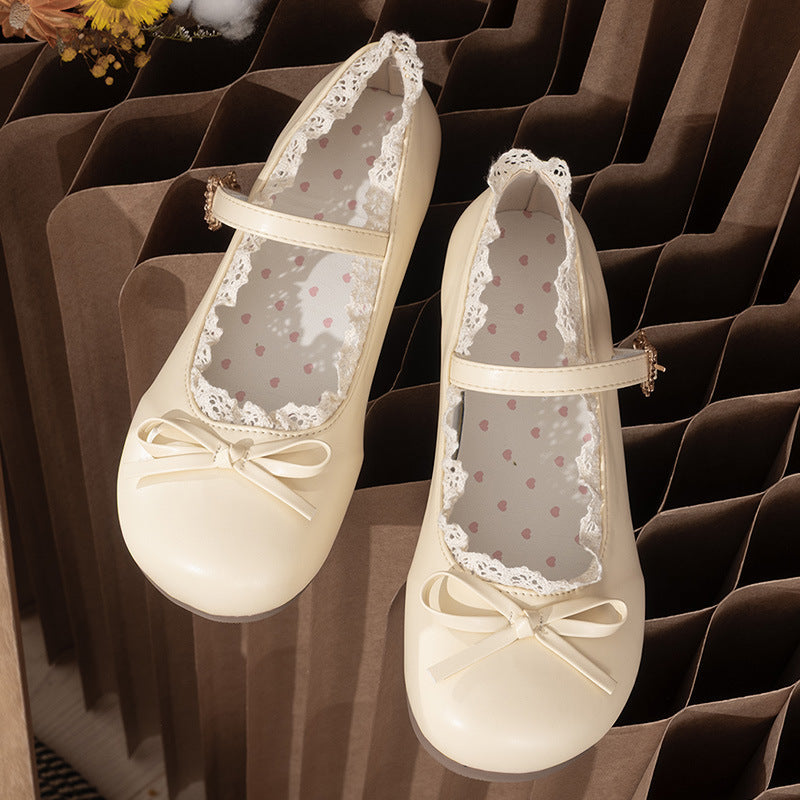 Damen Ballerina-Schuhe mit eleganter Riemchen-Detail und bequemer Sohle Drune