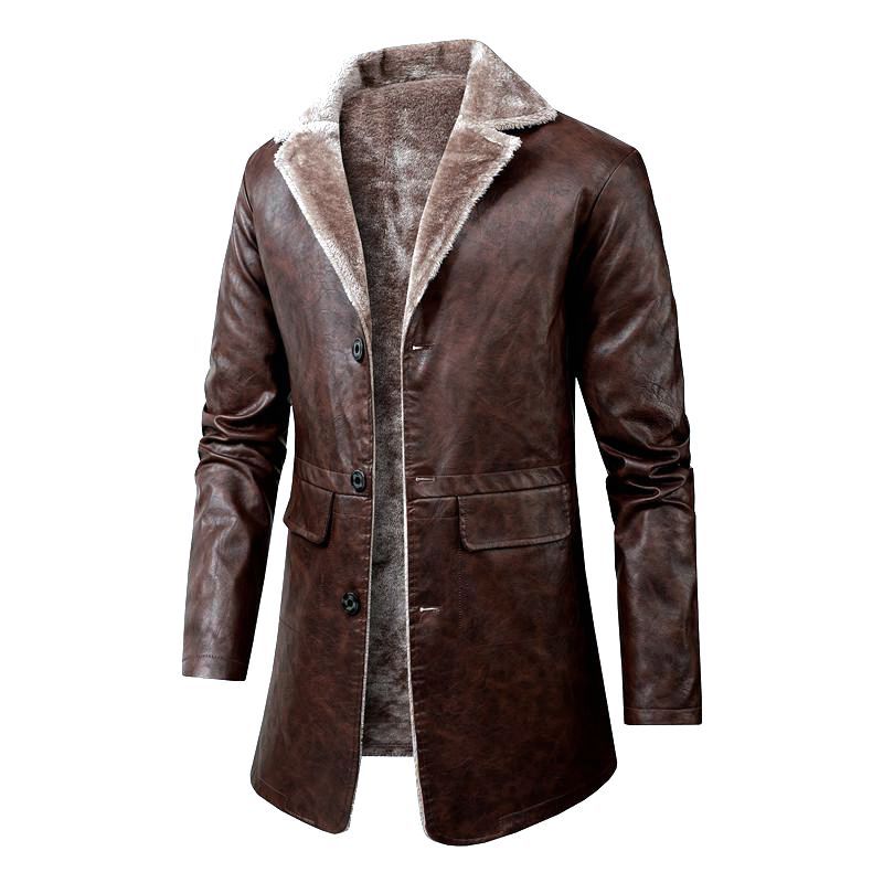Herren Edle Lammlederjacke mit weichem Innenfutter Drune