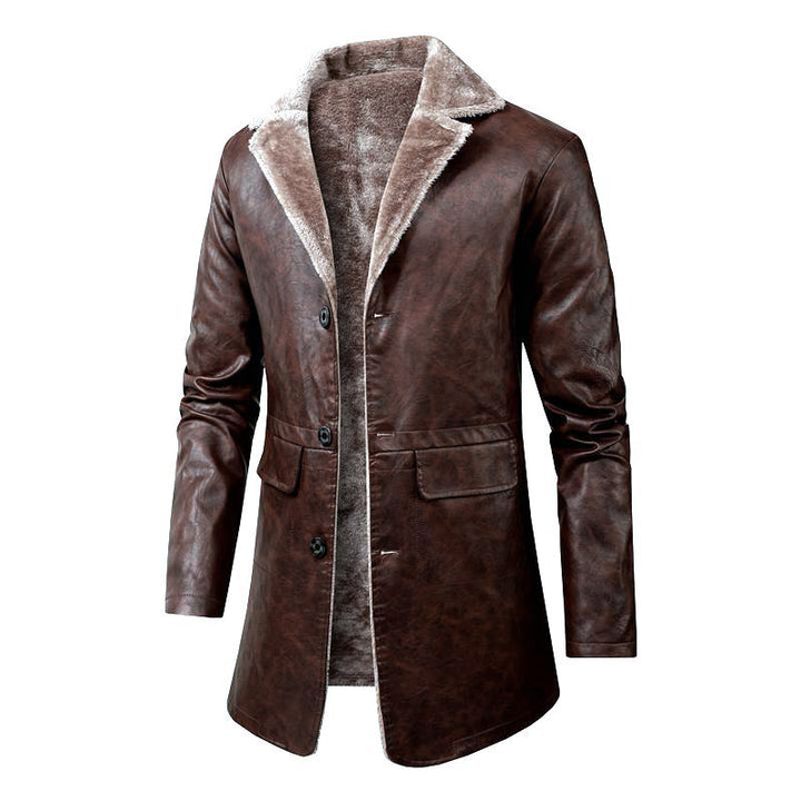 Herren Edle Lammlederjacke mit weichem Innenfutter Drune
