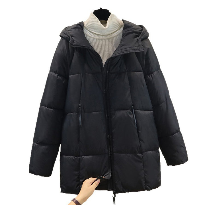 Damen Komfortable und stylische Pufferjacke mit Kapuze und praktischen Reißverschlusstaschen Drune