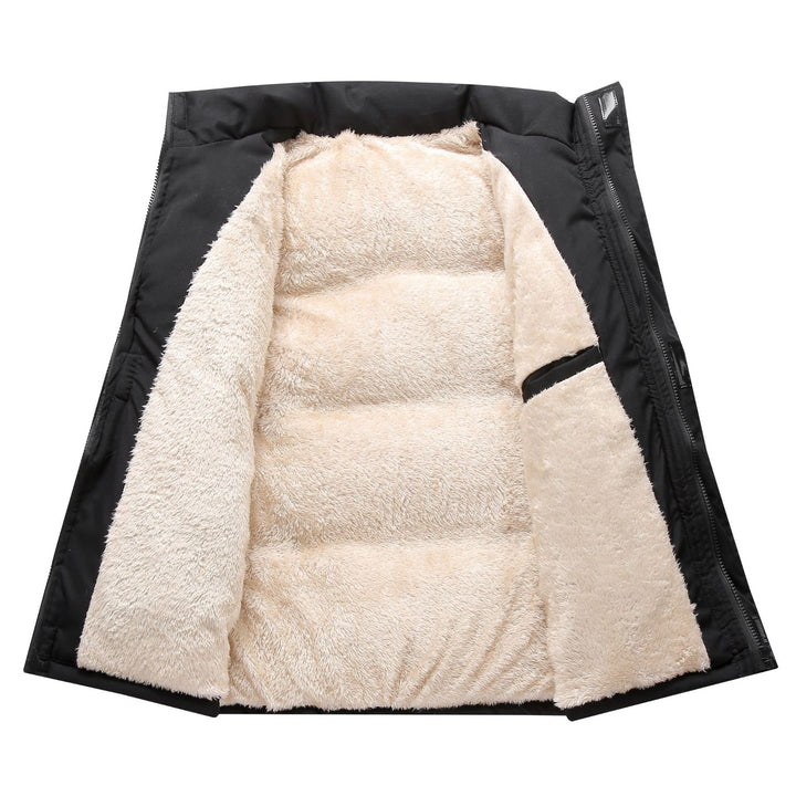 Damen Wattierte Ärmellose Thermo‑Weste mit Sherpa‑Innenfutter und hohem Stehkragen Drune