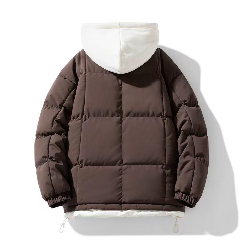Herren Wattierte Übergangsjacke mit abnehmbarer Kapuze Drune