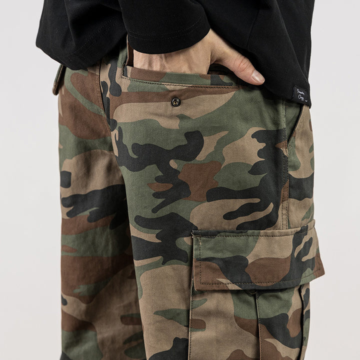 Herren Camouflage Cargo-Hose Drune